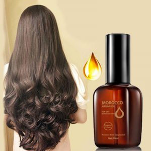 Aceite esencial sin enjuague para el cuidado del cabello con aceite de argán