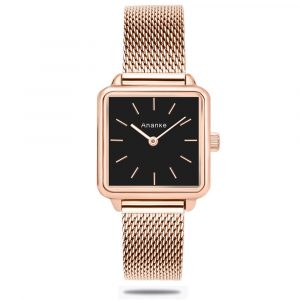 ANANKE Reloj cuadrado de estilo casual para mujer