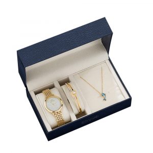 Regalos de reloj de lujo para mujer Pendientes Anillo Collar Pulsera