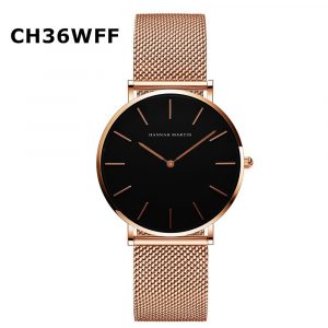 Relojes de mujer con reloj resistente al agua con correa de malla de acero con movimiento