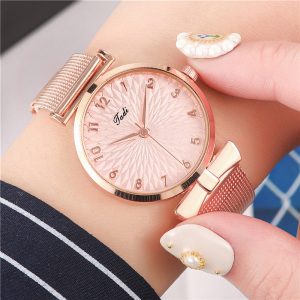 Marca Bowknot Moda Digital Girasol Reloj Mujer