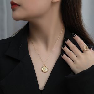 Collar retro de plata de ley 925 para mujer, ligero, de lujo, minoritario