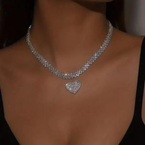 Collar de amor que combina con todo a la moda, dulce para mujer
